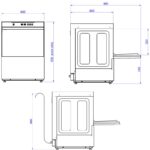 Lavaplatos cesta 500 x 500. Edenox-AFG-720