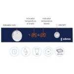 Lavavasos cesta 350 x 350. Edenox-AV-1200 S1