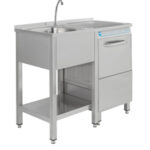 Peana suplementaria para lavavasos AV-1200/2100 . Edenox-PL-47L