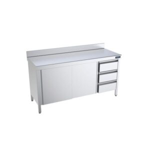 Mesa de trabajo mural. Con cajones derecha / izquierda. Gama 700 mm-Distform FMPB 7