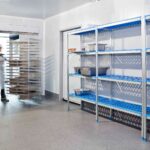 Estanterías lineal de aluminio y polietileno. Fondo 500 Edenox-GAMA COMPLETA