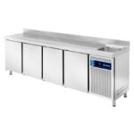Mesa refrigerada snack con fregadera. Gama 600. EDENOX-MPSF-250 HC