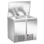 Mesa refrigerada para pizzas y ensaladas. Gama 700. EDENOX-MPGE-090