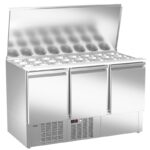 Mesa refrigerada para pizzas y ensaladas. Gama 700. EDENOX-MPGE-140