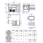 Mesa refrigerada para pizzas y ensaladas. Gama 700. EDENOX-MPGP-140