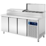 Mesa refrigerada para pizzas y ensaladas. Gama 800. EDENOX-MPPE2-200 I HC