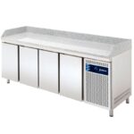 Mesa refrigerada para pizzas con granito. Gama 700. EDENOX-MPG-225 HC GR