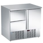 Mesa refrigerada para pizzas y ensaladas. Gama 700. EDENOX-MPG-090 NS HD