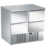 Mesa refrigerada para pizzas y ensaladas. Gama 700. EDENOX-MPG-090 NS HH