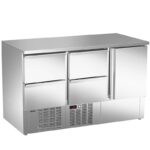 Mesa refrigerada para pizzas y ensaladas. Gama 700. EDENOX-MPG-140 NS HHD