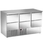 Mesa refrigerada para pizzas y ensaladas. Gama 700. EDENOX-MPG-140 NS HHH