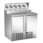 Mesa refrigerada para pizzas y ensaladas. Gama 700. EDENOX-MPGP-090