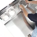 Mesa refrigerada para pizzas y ensaladas. Gama 700. EDENOX-MPGP-140