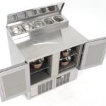 Mesa refrigerada para pizzas y ensaladas. Gama 700. EDENOX-MPGP-140