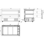 Mesa refrigerada. Gama 700. GN 1/1 formato Flexdrawer-EDENOX-MPG-090 H