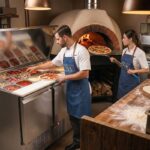 Mesa refrigerada para pizzas y ensaladas. Gama 700. EDENOX-MPGE-090