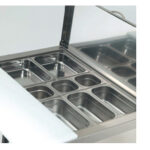 Mesa refrigerada para pizzas y ensaladas. Gama 700. EDENOX-MPGE-100 HC