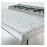 Mesa refrigerada para pizzas y ensaladas. Gama 700. EDENOX-MPGP-100-G HC