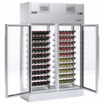 Armario expositor de vinos Central. EDENOX-WI-2C-GRE-23 TR HC