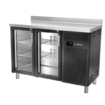 Mesa refrigerada snack, puerta de cristal. Gama 600. EDENOX-MPS-150 HC NEGRO PC