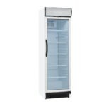 Armario refrigeración expositor blanco. Serie snack. 1 Puerta cristal. Edenox-NLK-300 S1