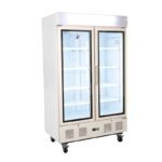 Armario refrigeración expositor Minimarket blanco. 1 Puerta cristal. Edenox-APE-902-C HC