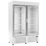 Armario refrigeración expositor Minimarket blanco. 1 Puerta cristal. Edenox-APE-952-C HC