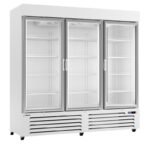 Armario refrigeración expositor Minimarket blanco. 1 Puerta cristal. Edenox-APE-1653-C HC