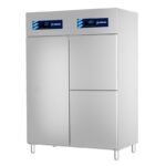 Armario refrigeración con compartimiento congelados inox serie GN 2/1. Puerta ciega Edenox-APCG-1403 HC
