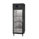 Armario refrigeración negra serie GN 2/1. Puerta cristal Edenox-APG-711 HC PC Negro
