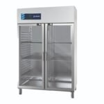 Armario refrigeración inox serie GN 2/1. Puerta cristal. Edenox-APG-1402 HC PC