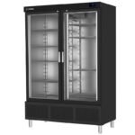 Armario refrigeración inox serie 700. Puerta cristal. Edenox-APS-1402 HC PC NEGRO