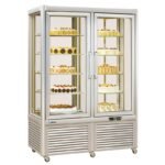 Armario refrigerado expositor para pastelería  bronce. Edenox-VERSO-800