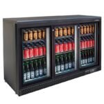 Expositor refrigerado horizontal con puertas de cristal corredera. Edenox-ETB-135 CC S1