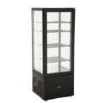 Vitrina refrigerada de sobremesa negra. Edenox-VIVES-9 HC S1
