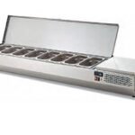 Vitrinas refrigeradas para pizzas, ensaladas, tapas y sushi. Con tapa. Edenox-EIT-180 HC