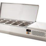 Vitrinas refrigeradas para pizzas, ensaladas, tapas y sushi. Con tapa. Edenox-EIT-135 HC